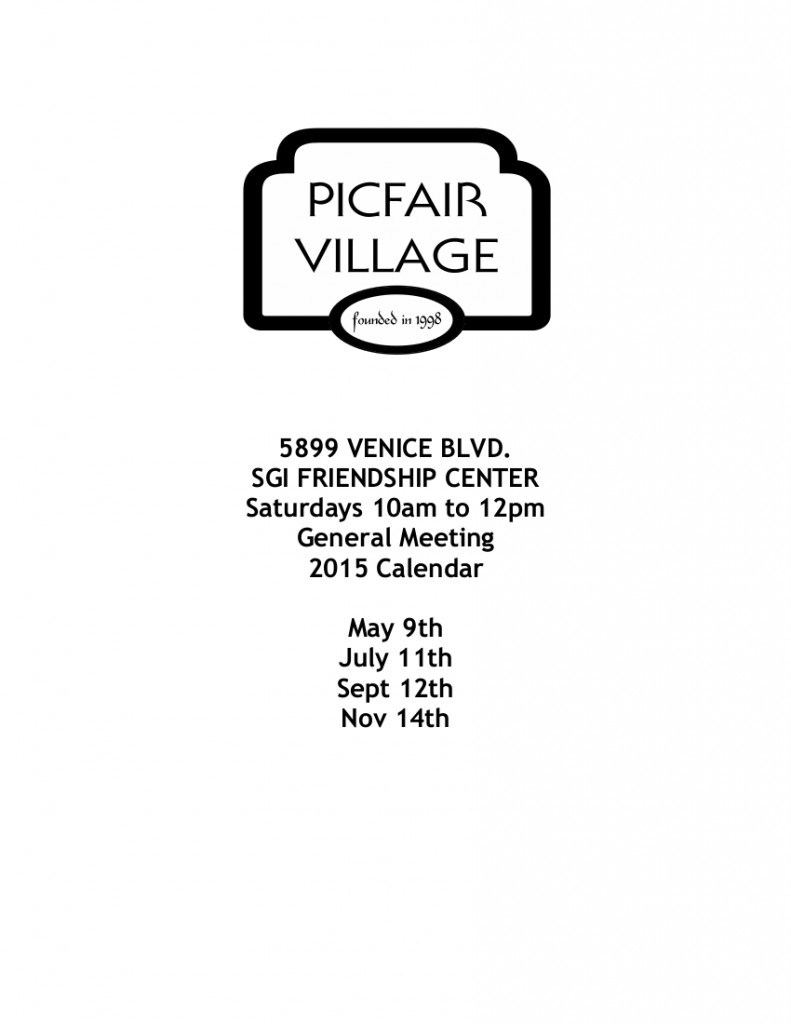 Picfair Village 2015 Meetings