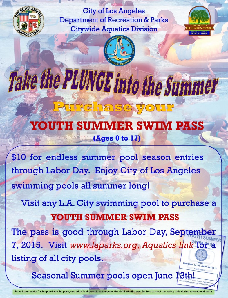 Youth Summer Swim Pass (2015)